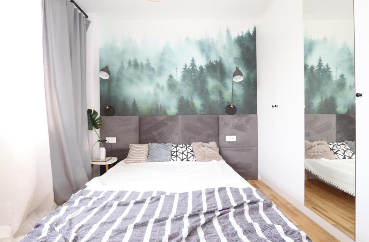 Romaszewskiego Zoliborz Bedroom Pokoj Metro Warschau Buitenkant foto