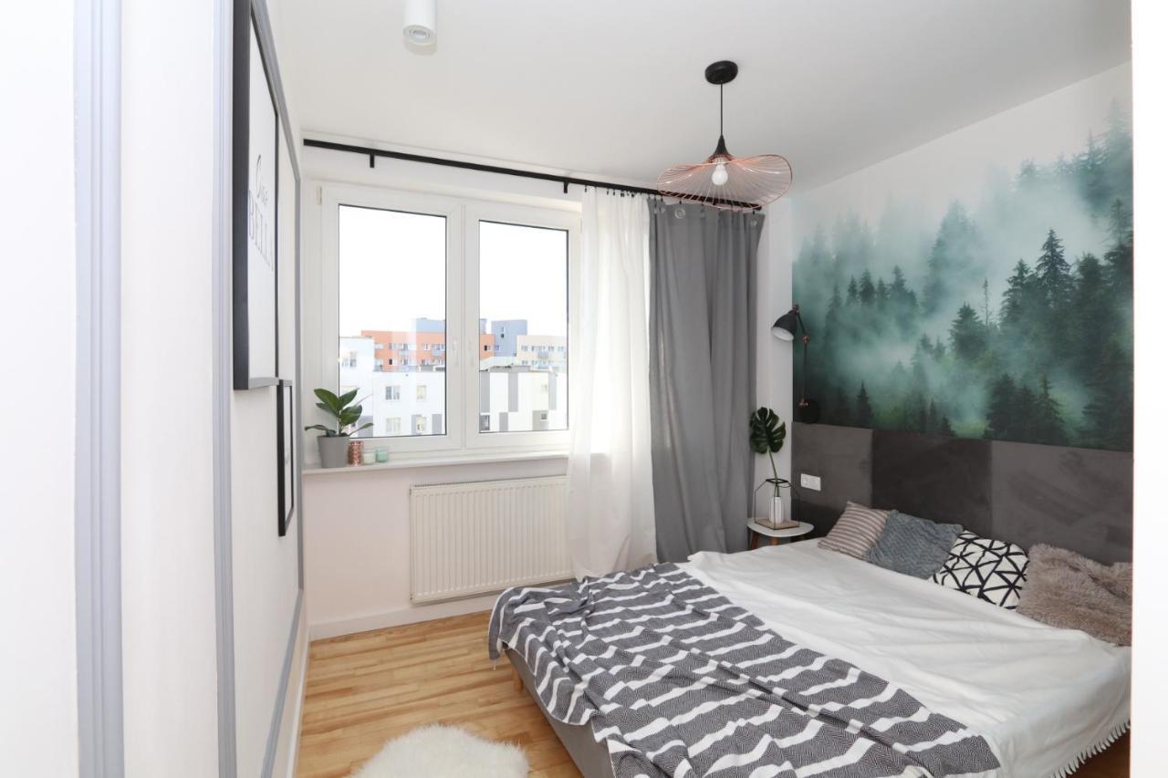 Romaszewskiego Zoliborz Bedroom Pokoj Metro Warschau Buitenkant foto